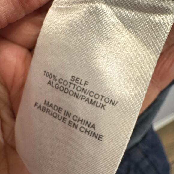 Tibi Jumpsuit Wide Leg Cropped Chabery Sleeveless Chambray Casual Wardrobe Sz 10 - Picture 13 of 14